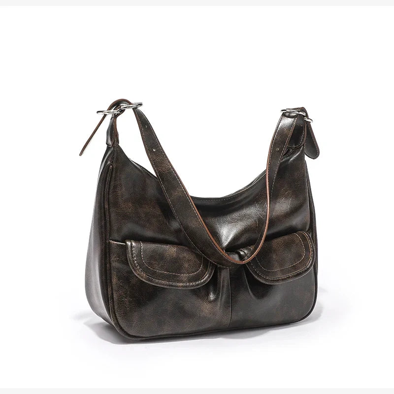 Trendy Top Zipper Closure Military Box Beaded Purse