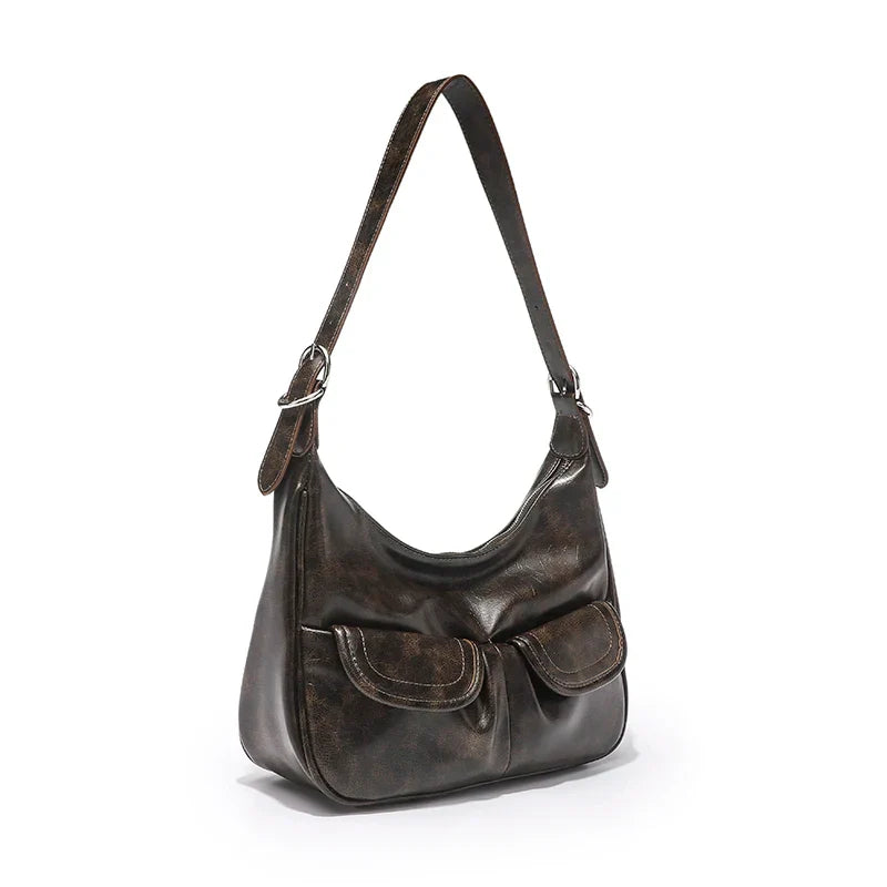 Trendy Top Zipper Closure Military Box Beaded Purse