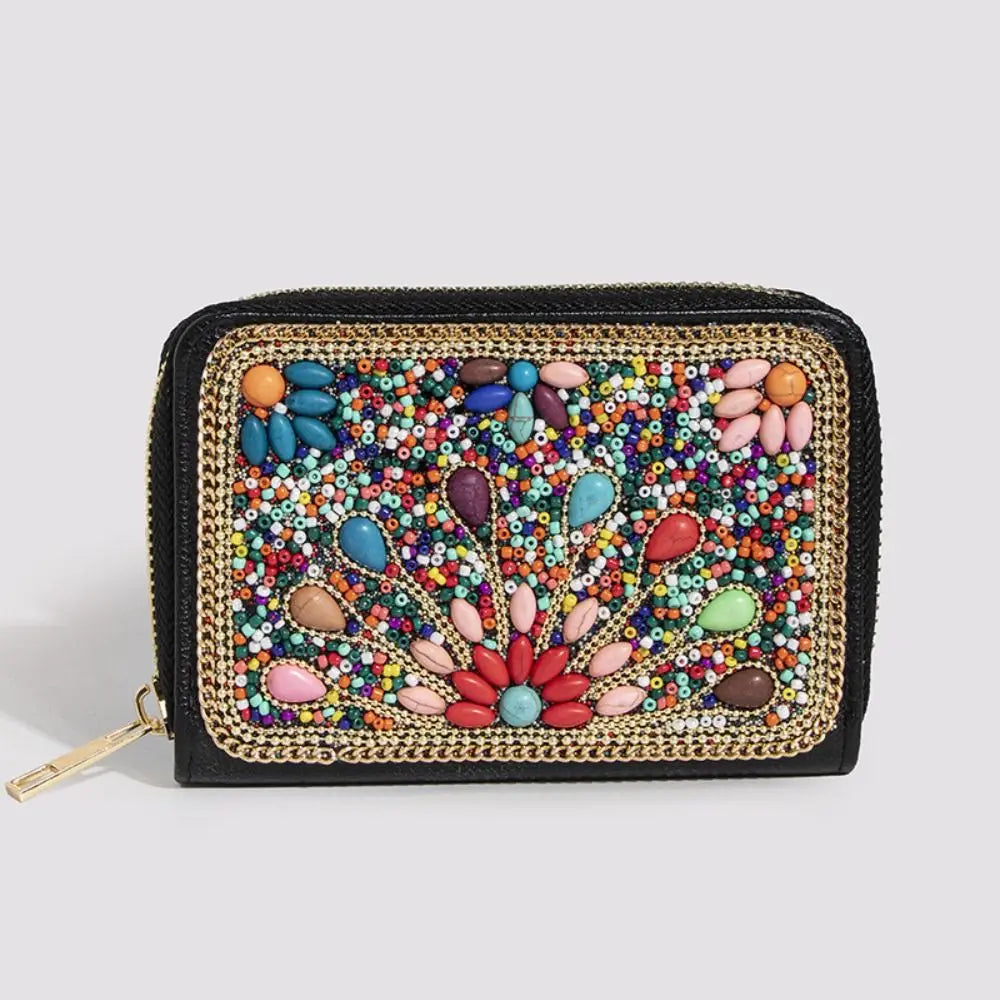 Trendy Bohemian Style Chic Beaded Butterfly Purse