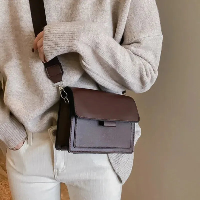 Stylish Leather Crossbody Beaded Bag for Women