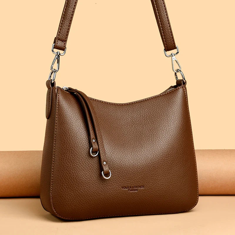 Crossbody Women Soft Leather Beaded Bags