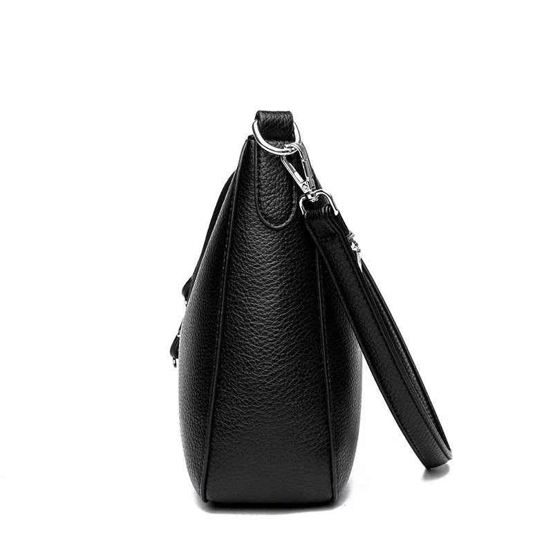 Crossbody Women Soft Leather Beaded Bags