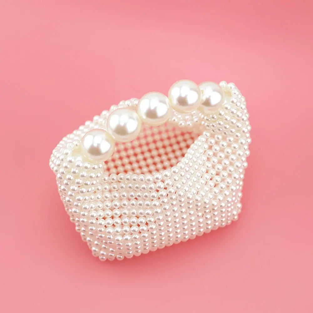 Luxury Bridal Pearl Chic Banquet Evening Purse