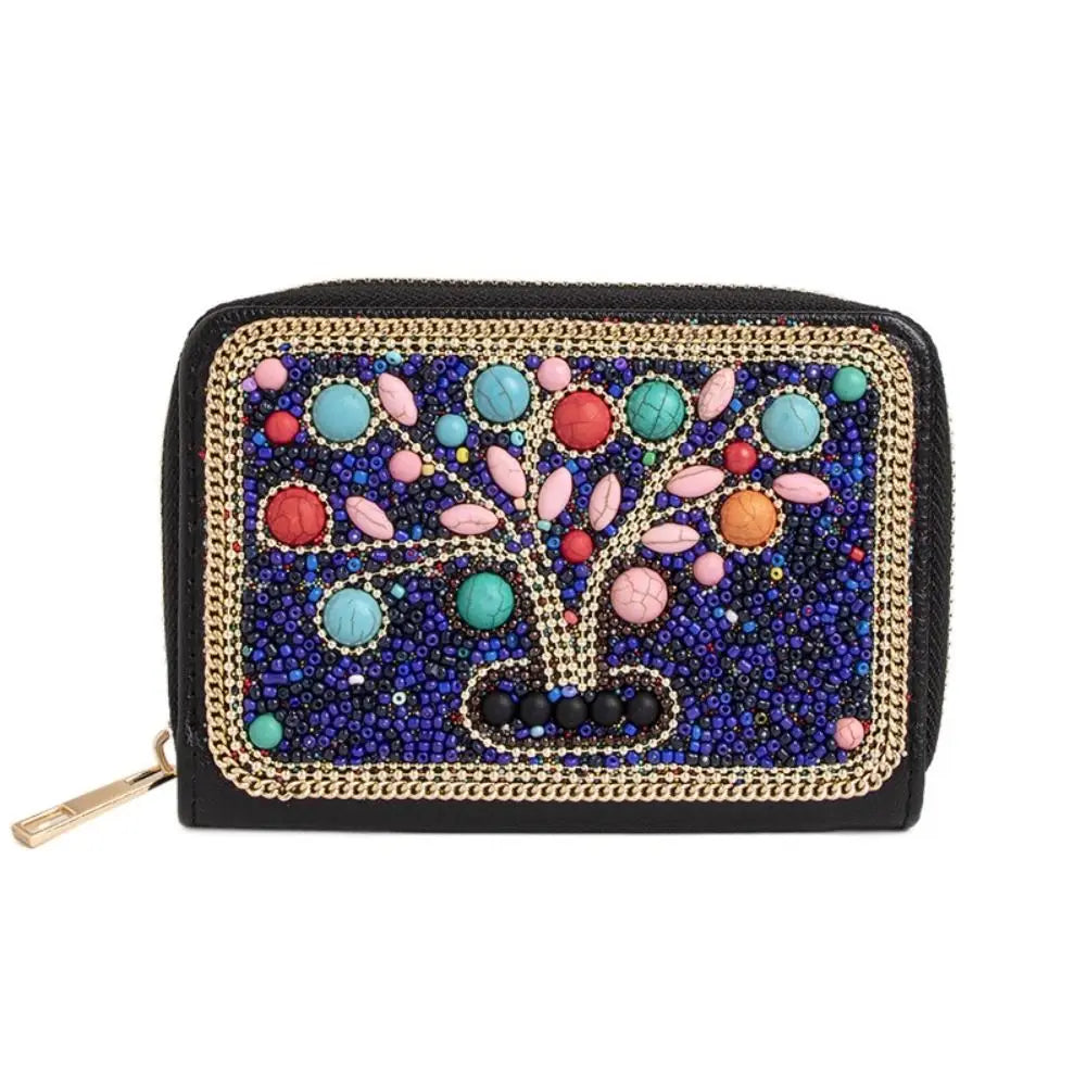 Trendy Bohemian Style Chic Beaded Butterfly Purse