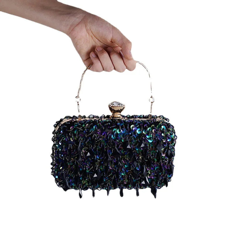 Luxury Fashion Sequin Beaded Banquet Handbag