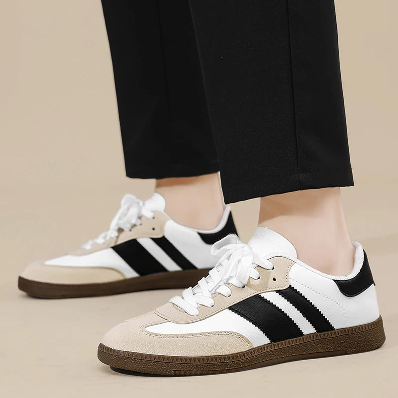Men Sneakers Fashion Shoes Spring Trend Casual Flats Sneakers Female New Fashion Comfort White Vulcanized Platform Shoes 2025