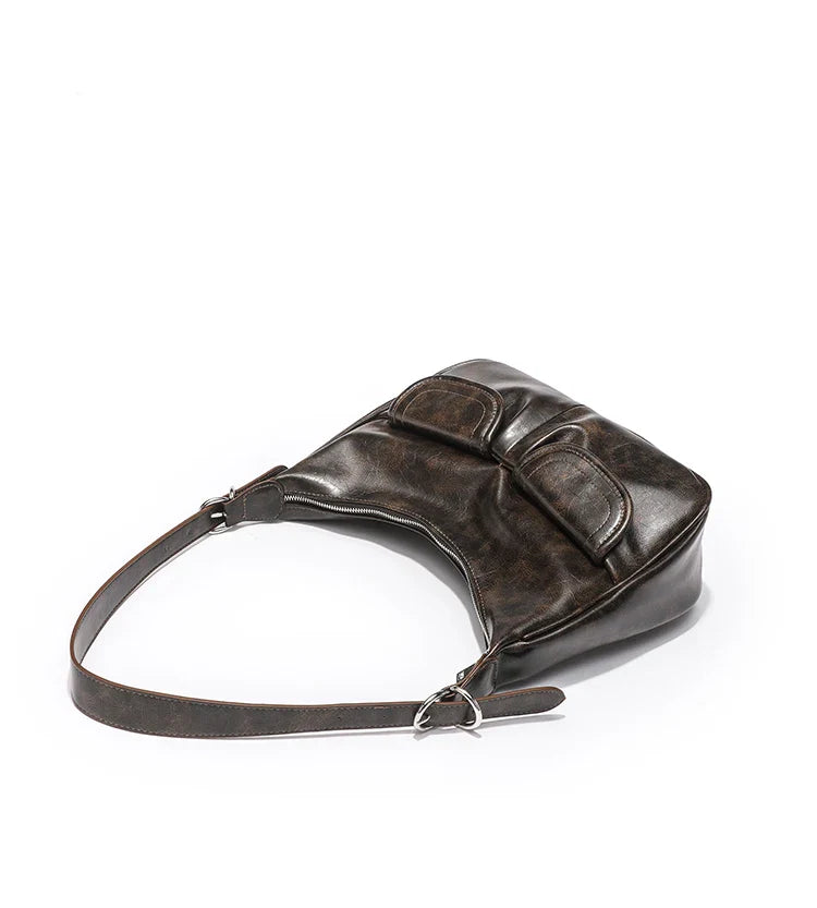 Trendy Top Zipper Closure Military Box Beaded Purse