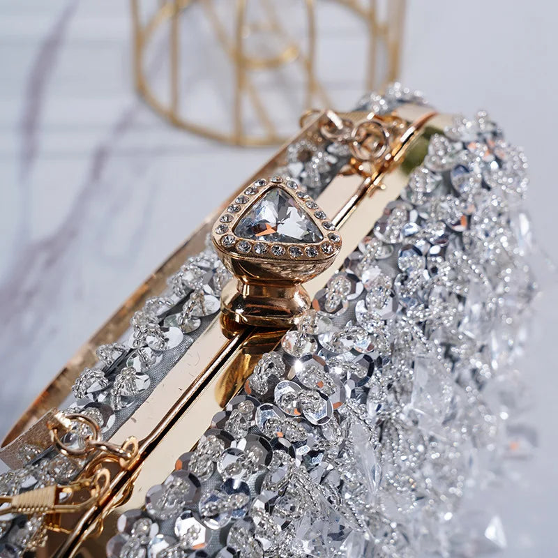 Luxury Fashion Sequin Beaded Banquet Handbag