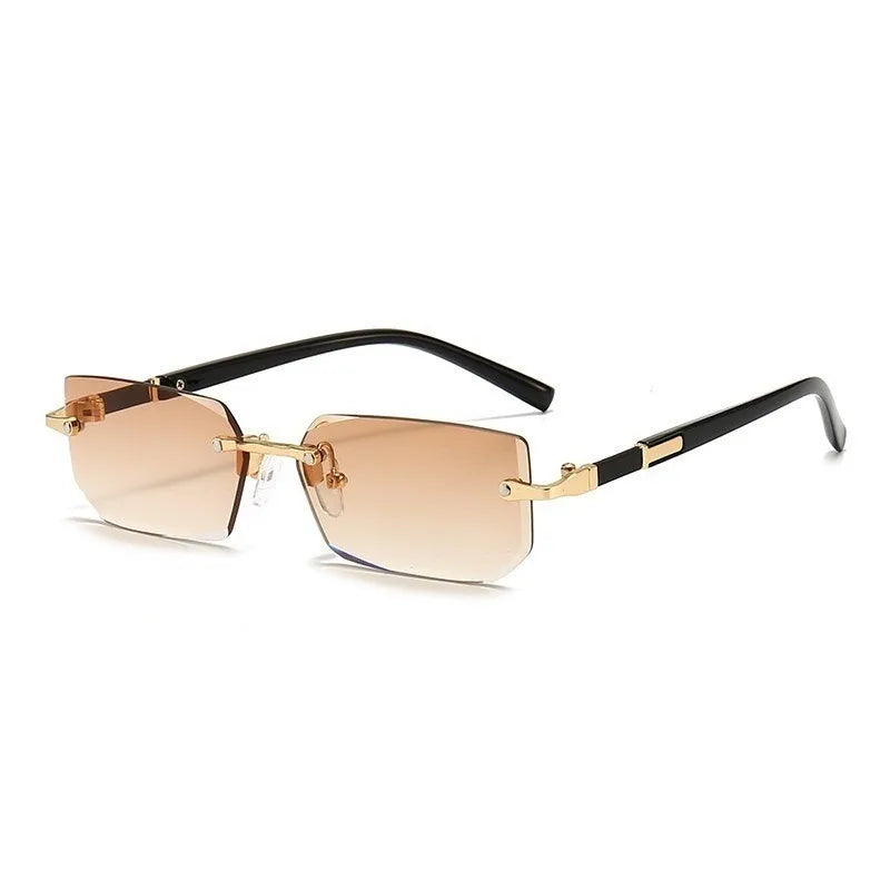 Closit Retro Rimless Sunglasses – Unisex
