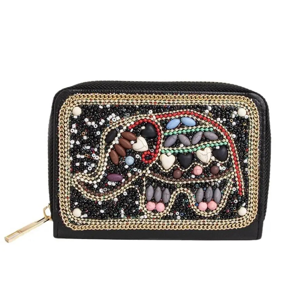 Trendy Bohemian Style Chic Beaded Butterfly Purse