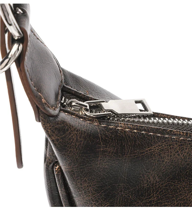 Trendy Top Zipper Closure Military Box Beaded Purse