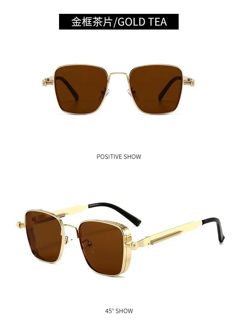 Closit Punk Style Metal Sunglasses – Men