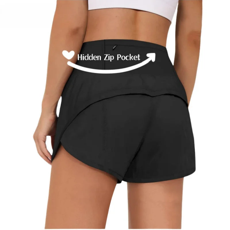 Closit Yoga & Running Shorts with Pocket