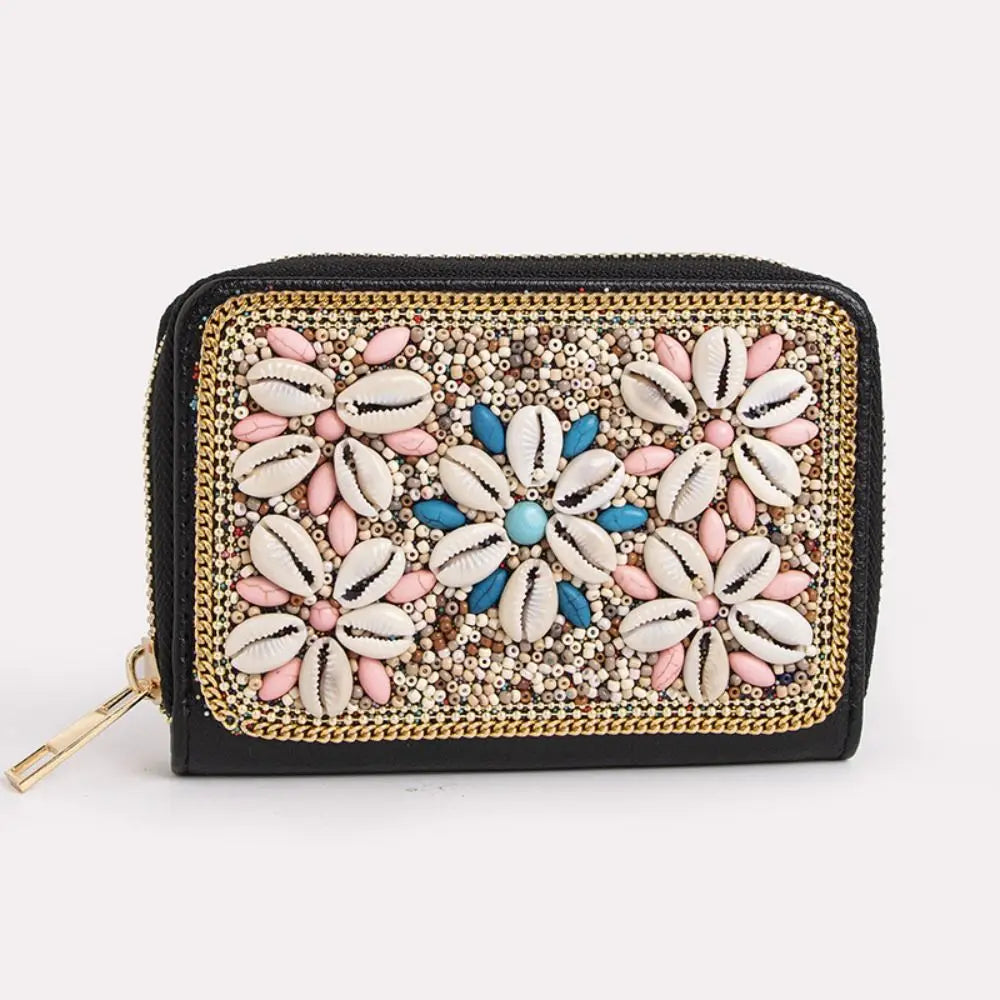 Trendy Bohemian Style Chic Beaded Butterfly Purse