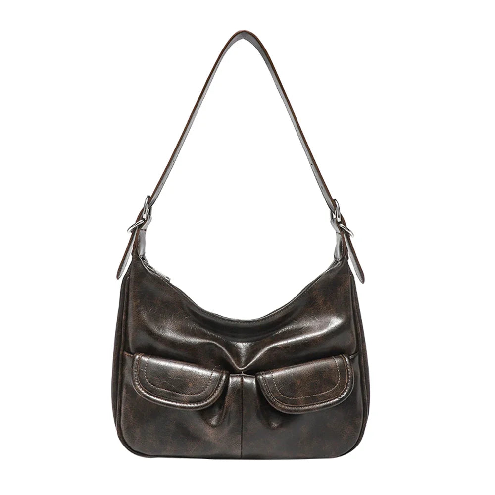 Trendy Top Zipper Closure Military Box Beaded Purse