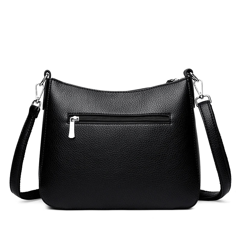 Crossbody Women Soft Leather Beaded Bags