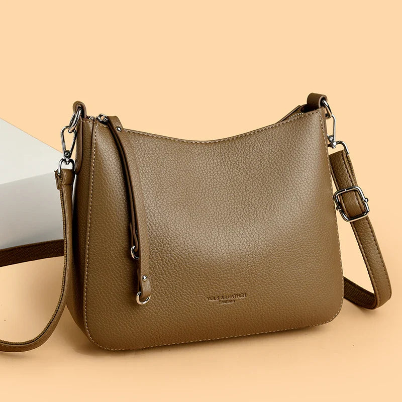 Crossbody Women Soft Leather Beaded Bags