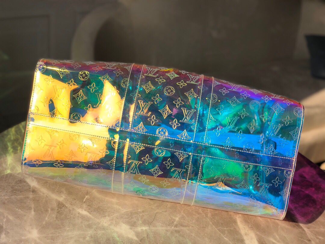 ＬＳ ＶＴＴＯＮ MONOGRAM 50 PRISM HOLOGRAPHIC TRAVEL BAG