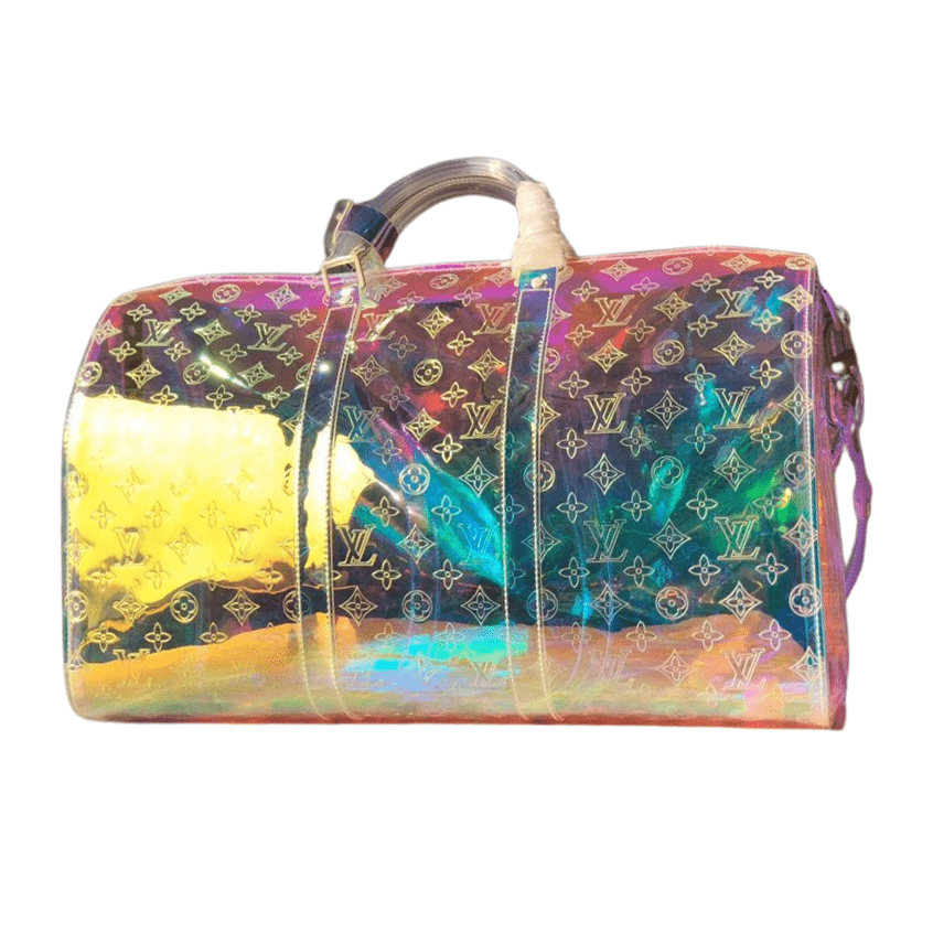 ＬＳ ＶＴＴＯＮ MONOGRAM 50 PRISM HOLOGRAPHIC TRAVEL BAG