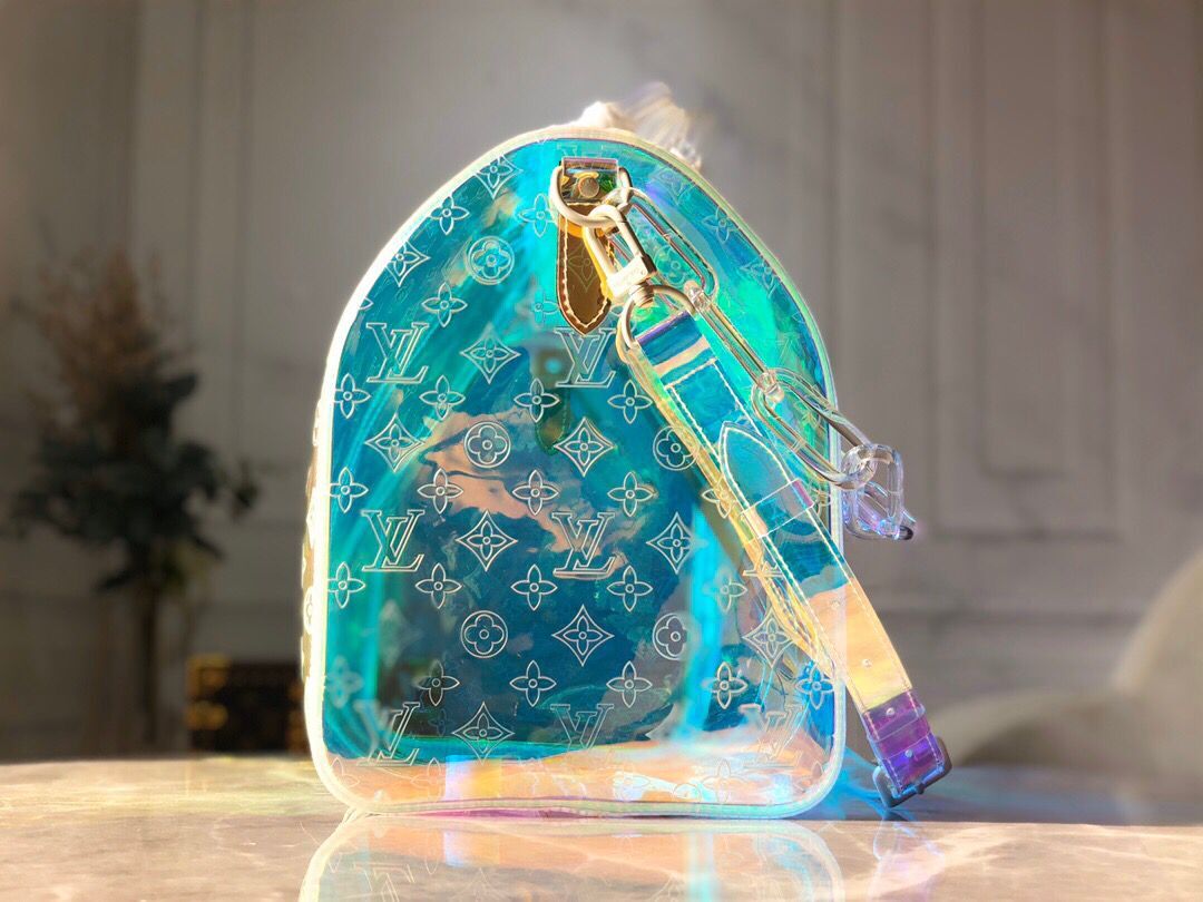ＬＳ ＶＴＴＯＮ MONOGRAM 50 PRISM HOLOGRAPHIC TRAVEL BAG