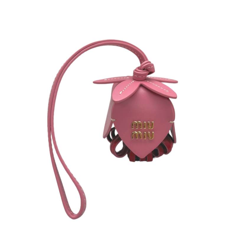 ＭＩ ＭＵ LEATHER TRICK PINK/RED