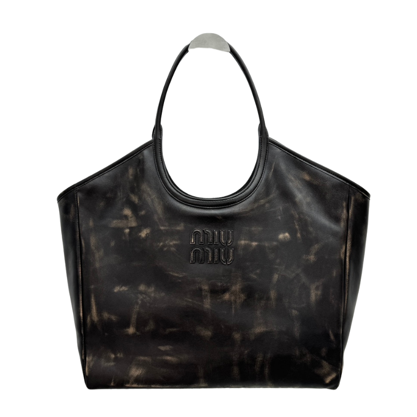 ＭＩ ＭＵ  IVY LEATHER BAG COFFE