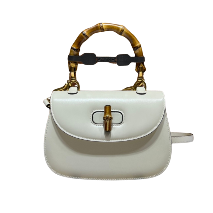 ＧＣＣＩBAMBOO 1947 SMALL BAG WHITE