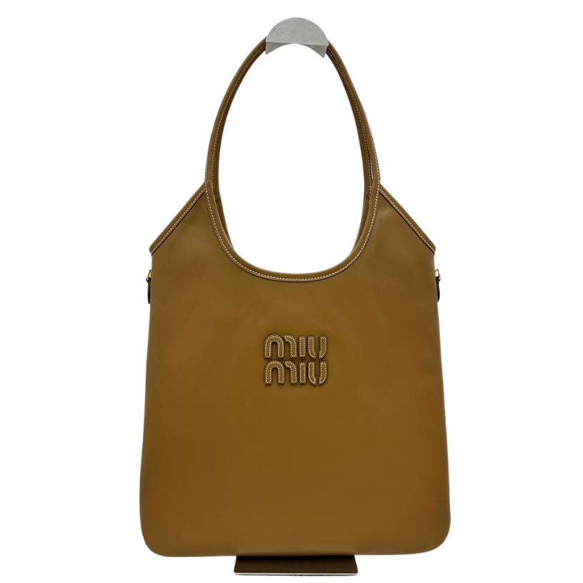 ＭＩ ＭＵ IVY LEATHER BAG COGNAC