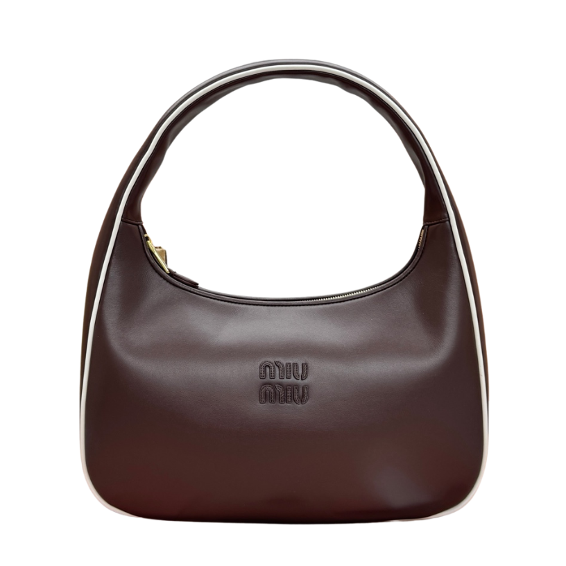 ＭＩ ＭＵ MATELASSÉ LEATHER TOTE BAG