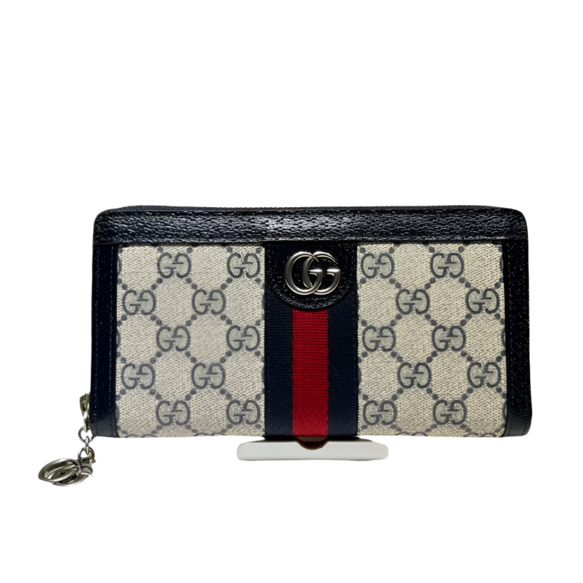 ＧＣＣＩJUMBO GG ZIP AROUND WALLET BLACK