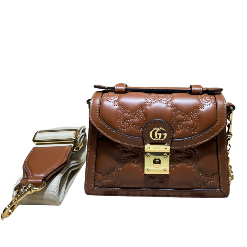 ＧＣＣＩGG MARMONT TOP HANDLE BAG BROWN