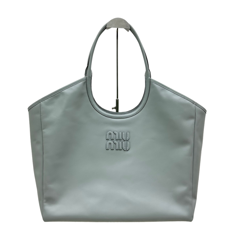 ＭＩ ＭＵ  IVY LEATHER BAG CORNFLOWER