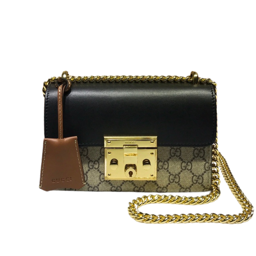 ＧＣＣＩPADLOCK SMALL SHOULDER BAG BLACK