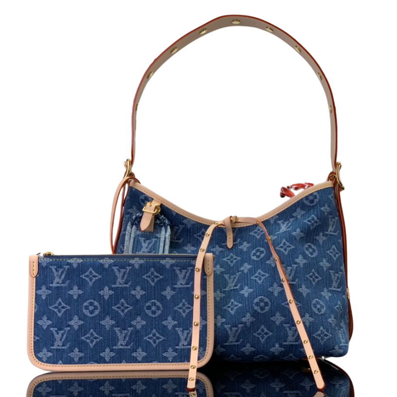 ＬＳ ＶＴＴＯＮ CARRYALL PM BLUE/WHITE