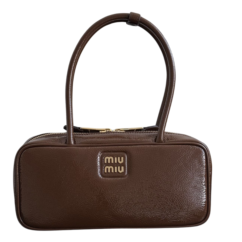 ＭＩ ＭＵ MATELASSÉ LEATHER TOTE BAG
