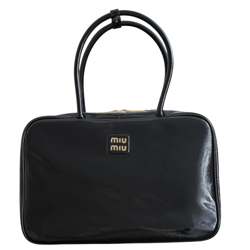 ＭＩ ＭＵ MATELASSÉ LEATHER TOTE BAG