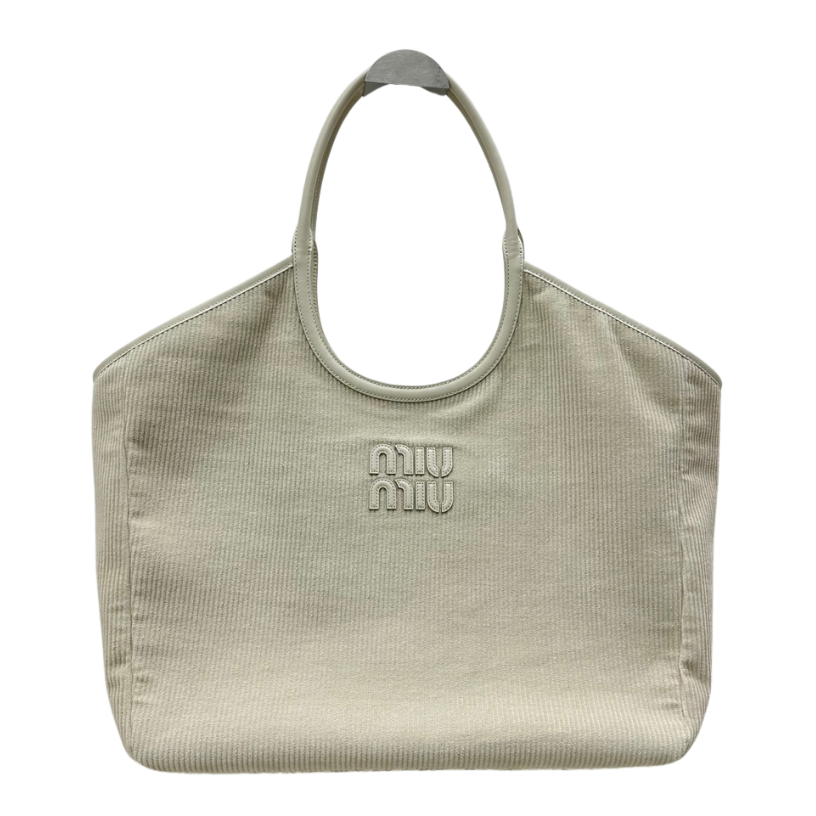 ＭＩ ＭＵ IVY CORDUROY HANDBAG CHALK