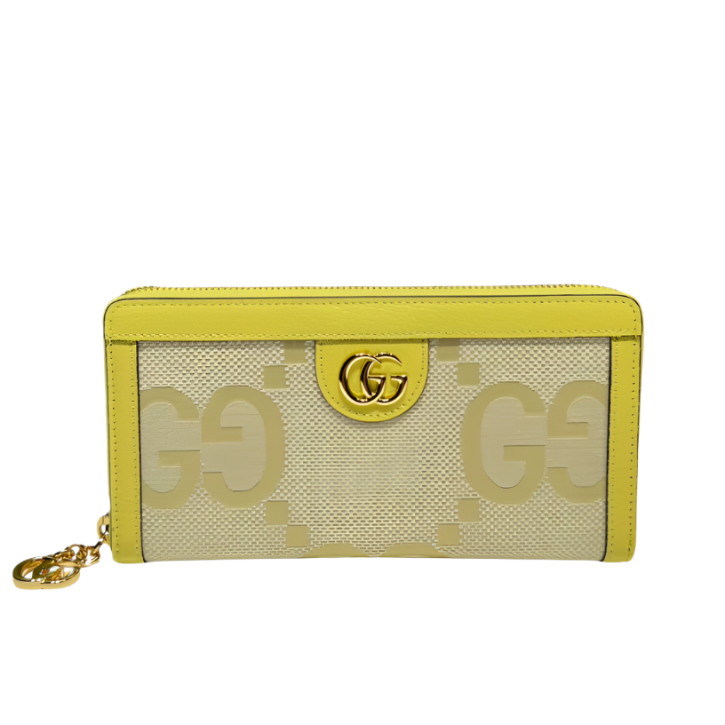 ＧＣＣＩJUMBO GG ZIP AROUND WALLET YELLOW