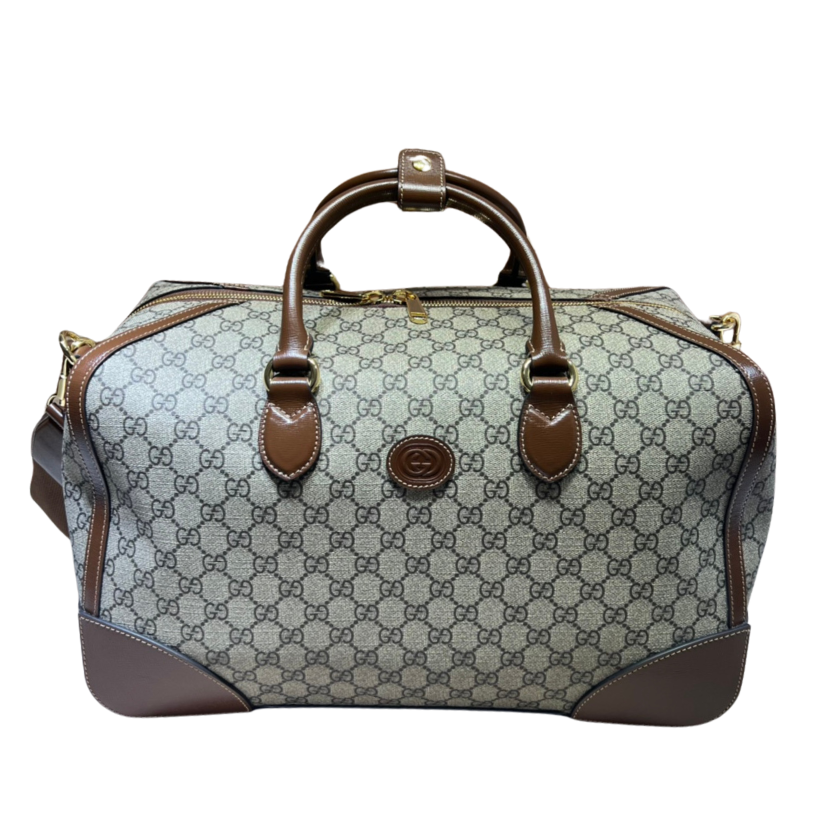 ＧＣＣＩGG CANVAS DUFFLE BAG BEGIE