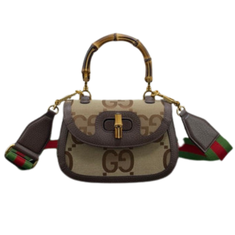 ＧＣＣＩBAMBOO 1947 JUMBO GG SMALL TOP HANDLE BAG