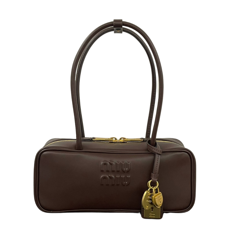 ＭＩ ＭＵ BEAU LEATHER BAG BRIARWOOD SMALL