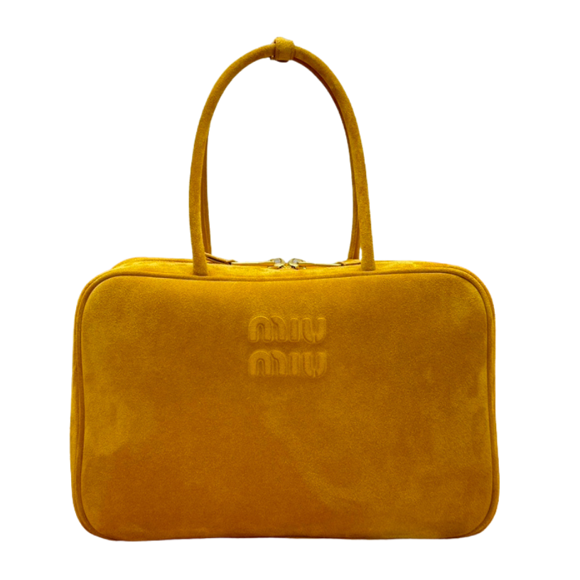 ＭＩ ＭＵ SUEDE BEAU BAG WHISKEY