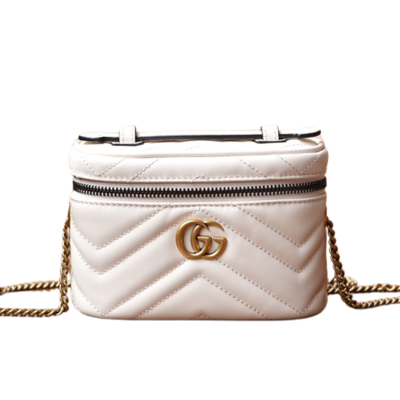 ＧＣＣＩGG MARMONT MINI TOP HANDLE BAG WHITE
