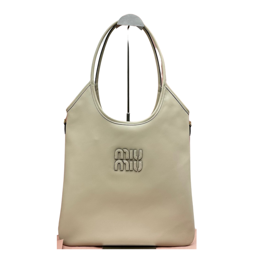 ＭＩ ＭＵ IVY LEATHER BAG CLAY GREY