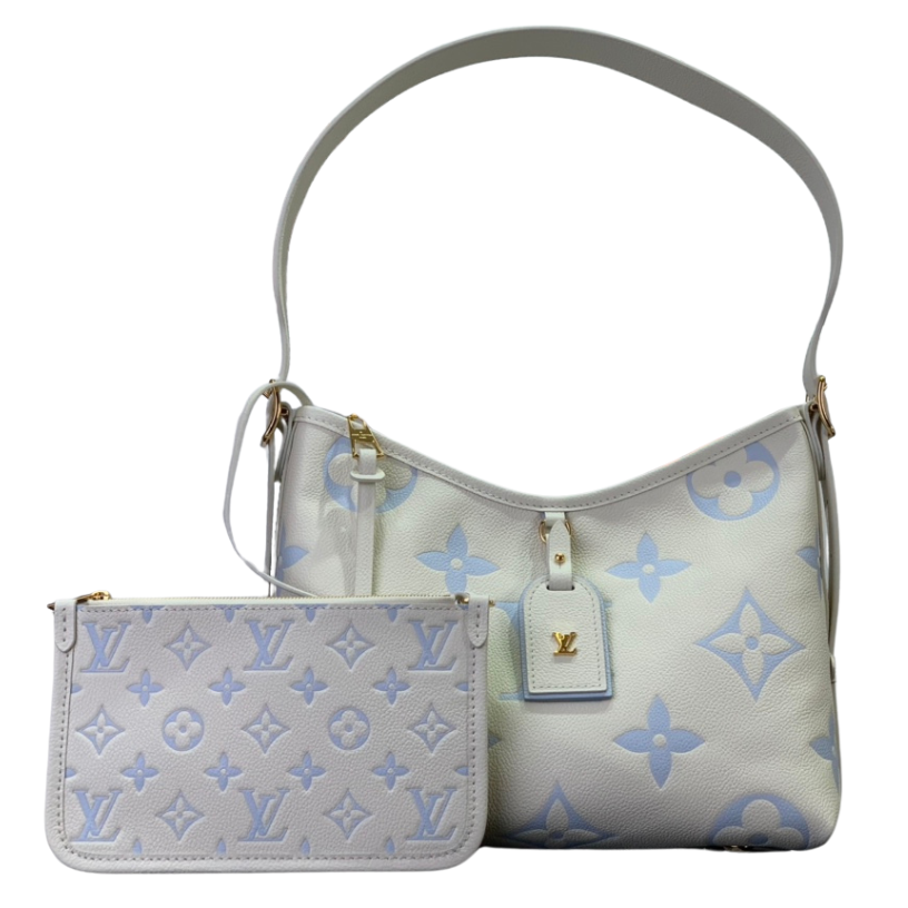 ＬＳ ＶＴＴＯＮ CARRYALL PM SKY BLUE/PURPLE