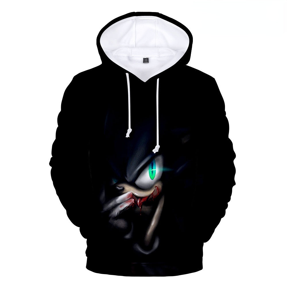 Pop Smoke Hoodies Sonic Hedgehog Color Printing Hoodie