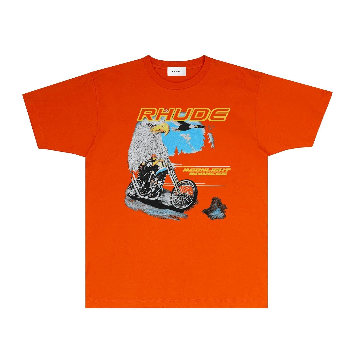 Rhude T Shirts Printed Trendy Pure Cotton