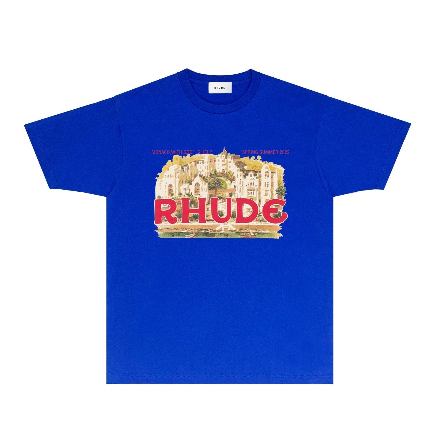 Rhude T Shirts Printed Trendy Pure Cotton