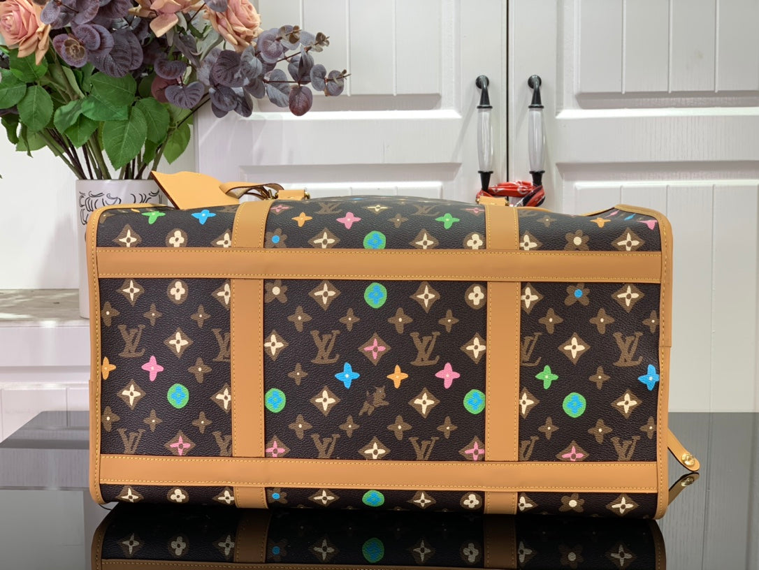 ＬＳ ＶＴＴＯＮ DOG BAG  MONOGRAM CRAGGY CANVAS