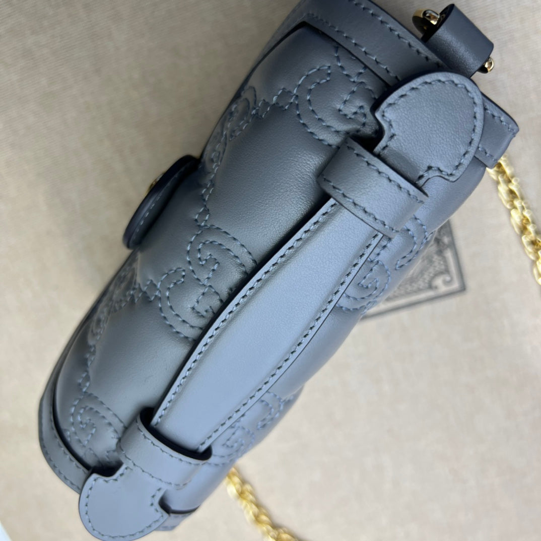 ＧＣＣＩGG MARMONT TOP HANDLE BAG GREY